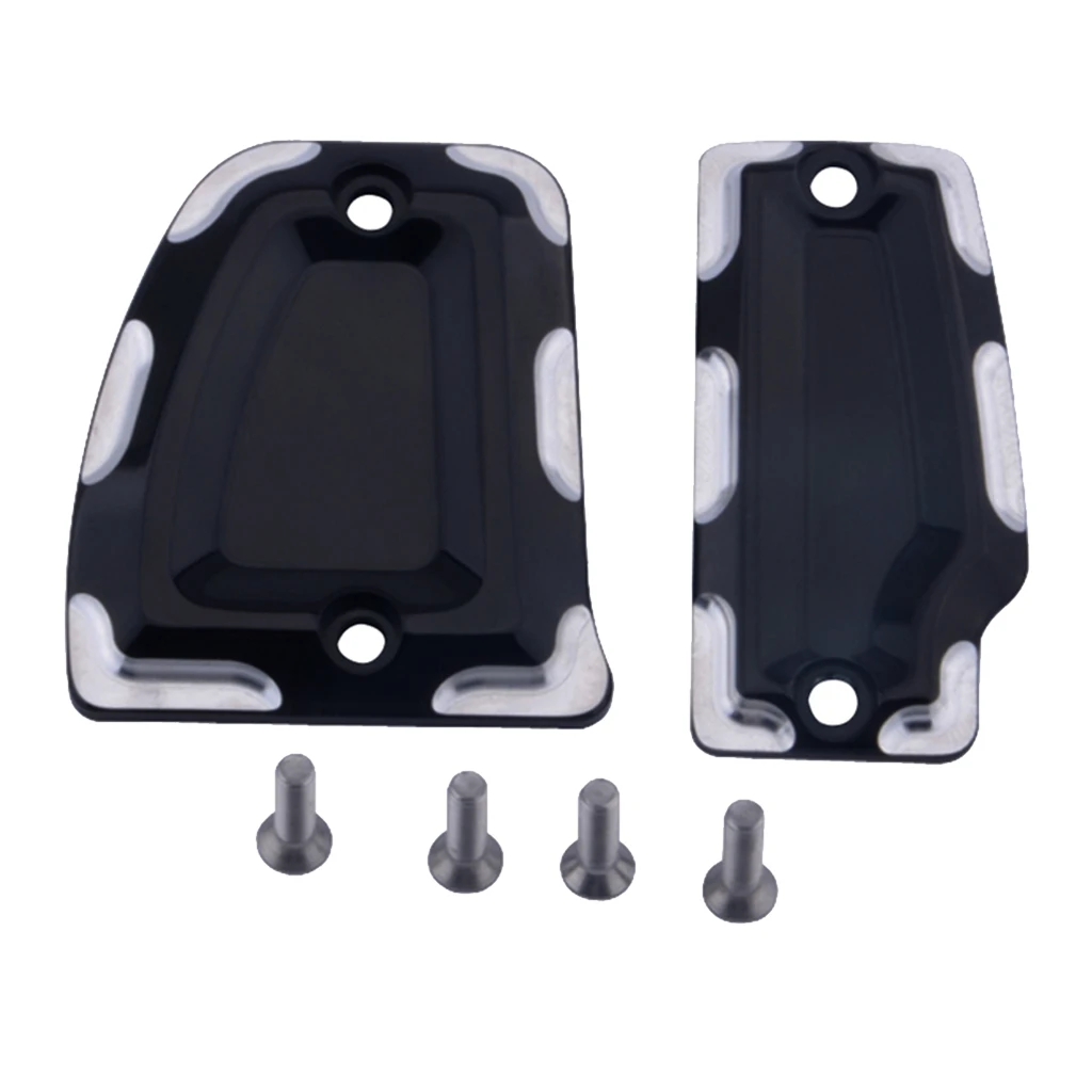 2pcs CNC Brake Fluid Reservoir Cap Cover for Indian Scout Sixty 2015-2018