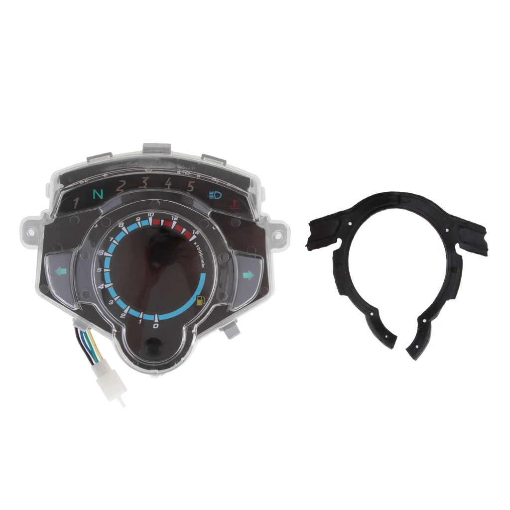 Motorcycle Moped Colorful LED Battery Level Gas Gauge Speedometer Tachometer Odometer