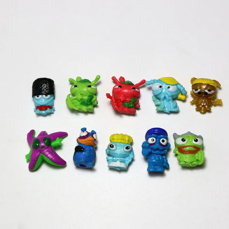 10-200 шт., супергерои Zomlings, аниме куклы, играющие в животных, мусор, кукла 3 см, резиновая модель, фигурки, игрушки для детей, подарок для мальчиков