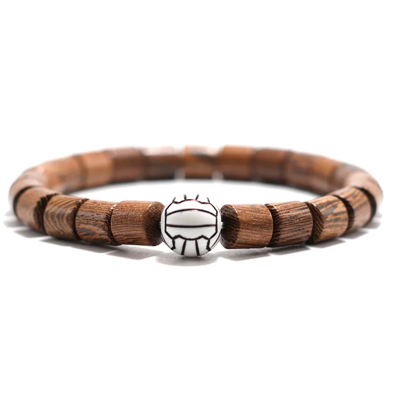 Adjustable Braided String Volleyball Bracelet for Men and Women