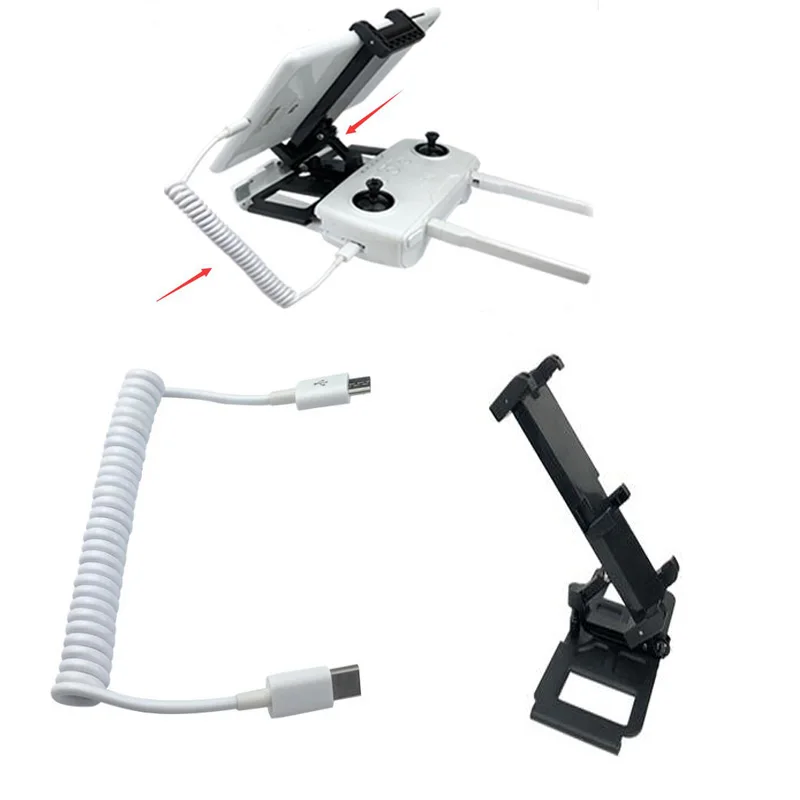 

Hubson ZINO H117S RC Drone Parts Remote Controller Tablet Computer Support and Spring Connection Data Line