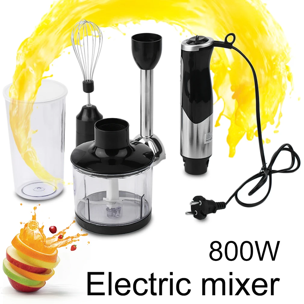 

Stainless Steel Electric Blender 3 in 1 Food Mixer Kitchen Smoothies Detachable Hand Blender Egg Beater Vegetable Fruit Salad