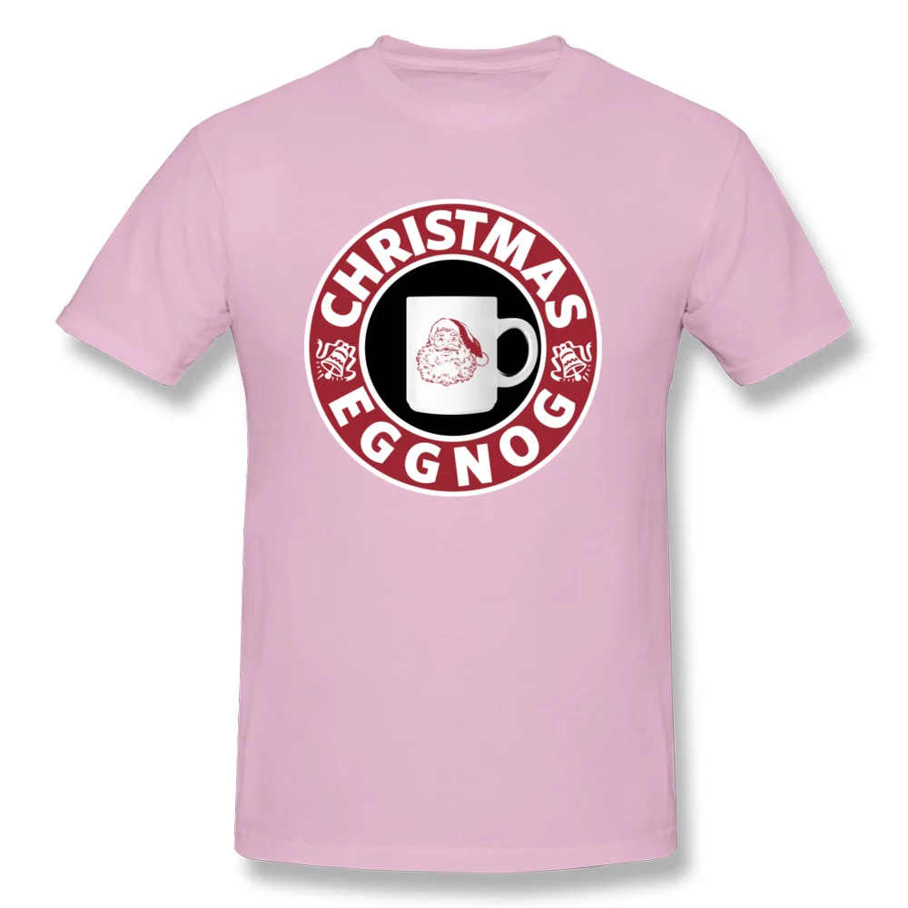 Christmas_Eggnog_4756 Newest Short Sleeve Family T-Shirt 100% Cotton Crew Neck Men Tees Customized Tops T Shirt Mother Day Christmas_Eggnog_4756 pink