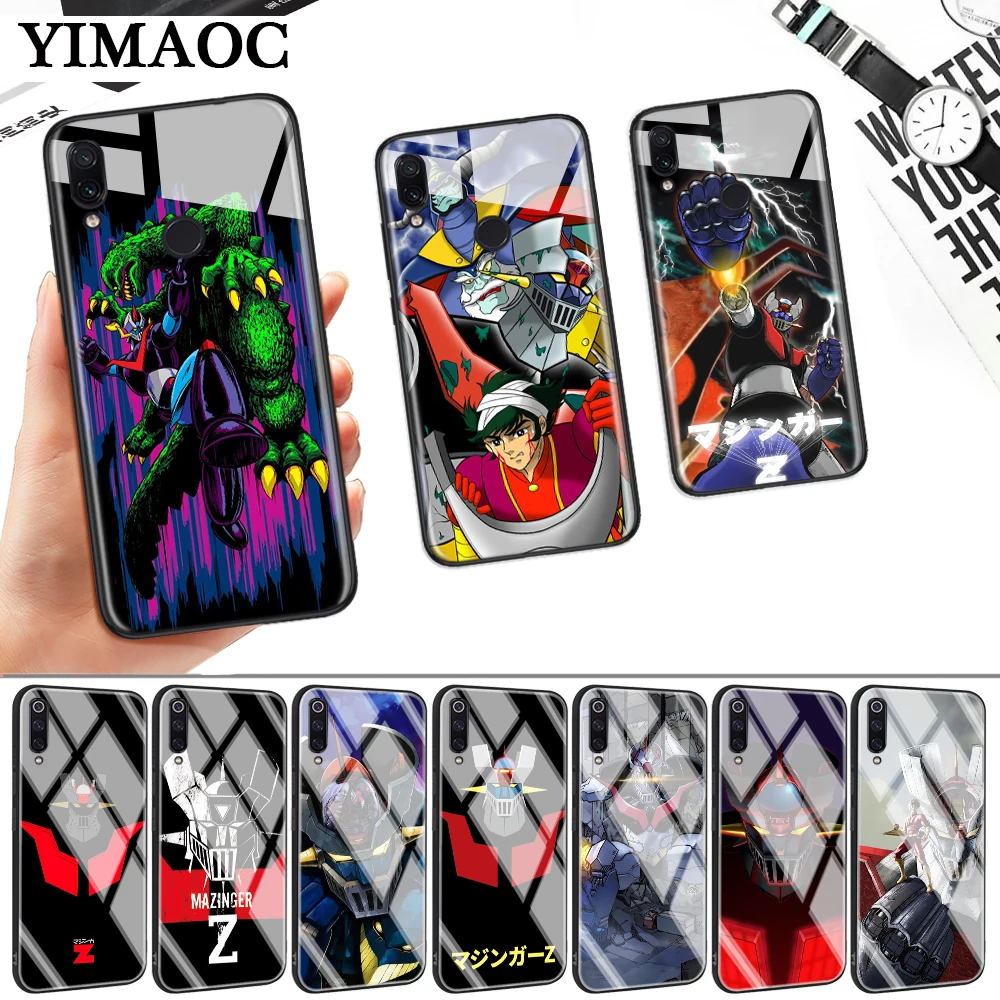 Mazinger Z/Новинка стильные Стекло чехол для Xiaomi 8 Lite 9 A1 A2 5X 6X F1 Redmi 4X 6A Примечание 5 6 7 Pro |