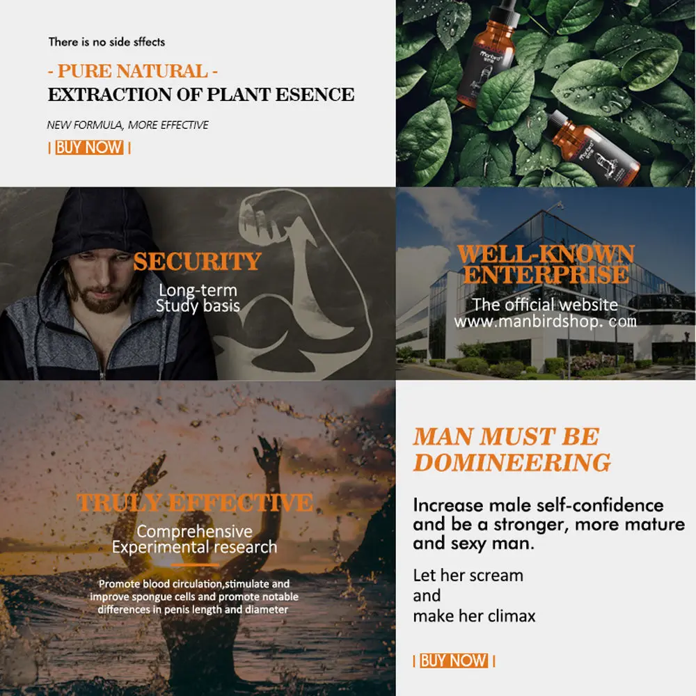 3 Pcs Sex Aphrodisiac Penis Enlargement Oil Increase Male Enlargers Enhancement Cream Big Dick Thickening Sex Products for Men