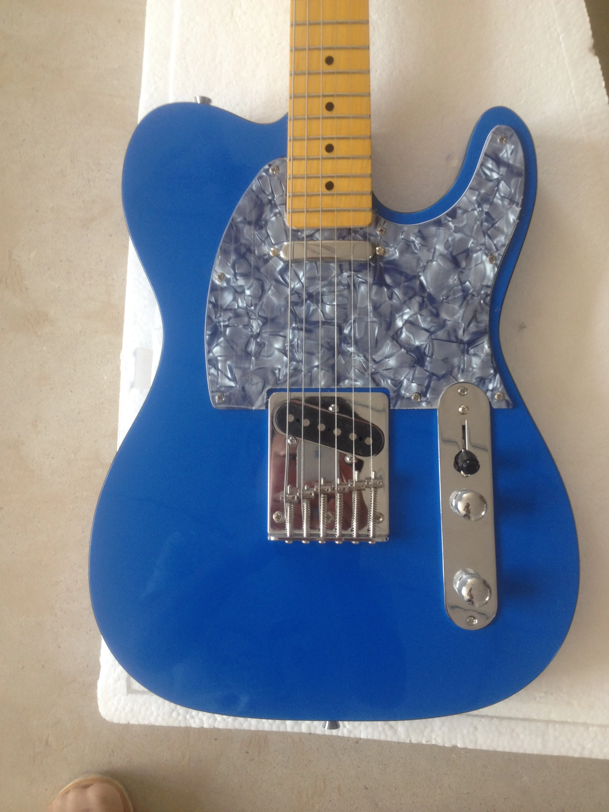 

Electric Guitar/Blue Ice Flower Exquisite High-end Guitar/Anmiyue Customizable Chinese Electric Guitar