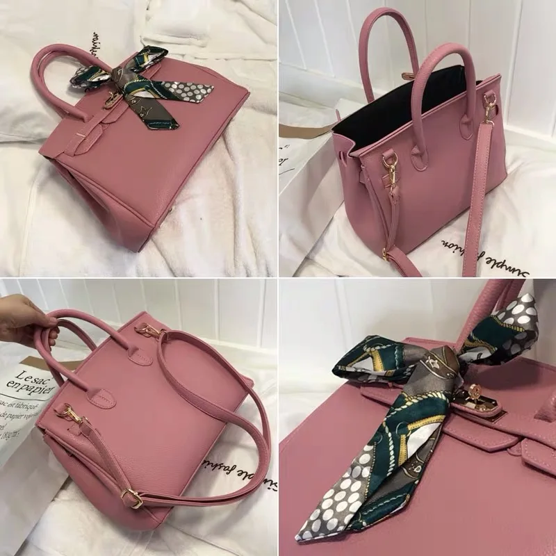 Bolsos de cuero para mujeres bolsos de lujo fashion mujeres bolsos de disevienador grande bolso de mano de Cadena de cuero b