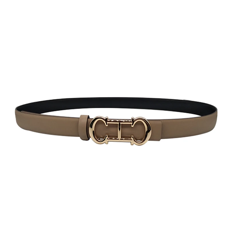 brown waist belt Women Fashion Belt  Microfiber 2.5CM Wide CH Letter Alloy Buckle Solid Cummerbunds Free Size white waist belt