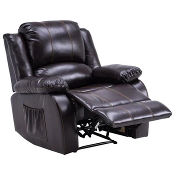 

(91 x 95 x 100)cm Style A function Chair Dark Brown PU Combination Hardware Bag Swivel Chair Leisure for Living Room Hotel