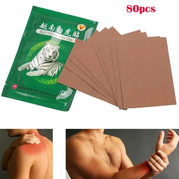 

White Tiger Balm Pain Patch Body Neck Massager Meridians Stress Relief Neck Back Body Pain Relaxation Medical Plaster Sticker