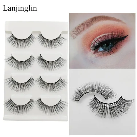 Boxes False Eyelashes Wholesale Best Sale Natural Long Wispy Fake Eye Lashes Handmade 3D Mink Lashes Makeup Extension Tools