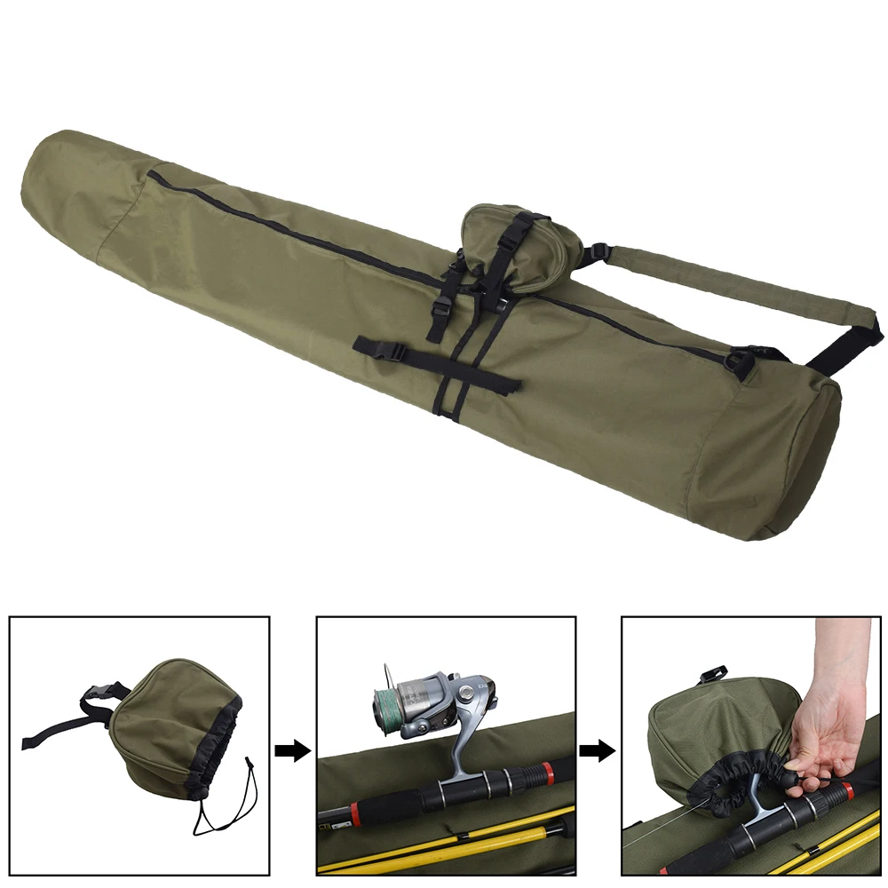 

Fishing Rod Bag Multifunctional Carp Fishing Rod Cover Bag Fishing Pole Case Protective Storage Bag Carrier Backpack For Fishing