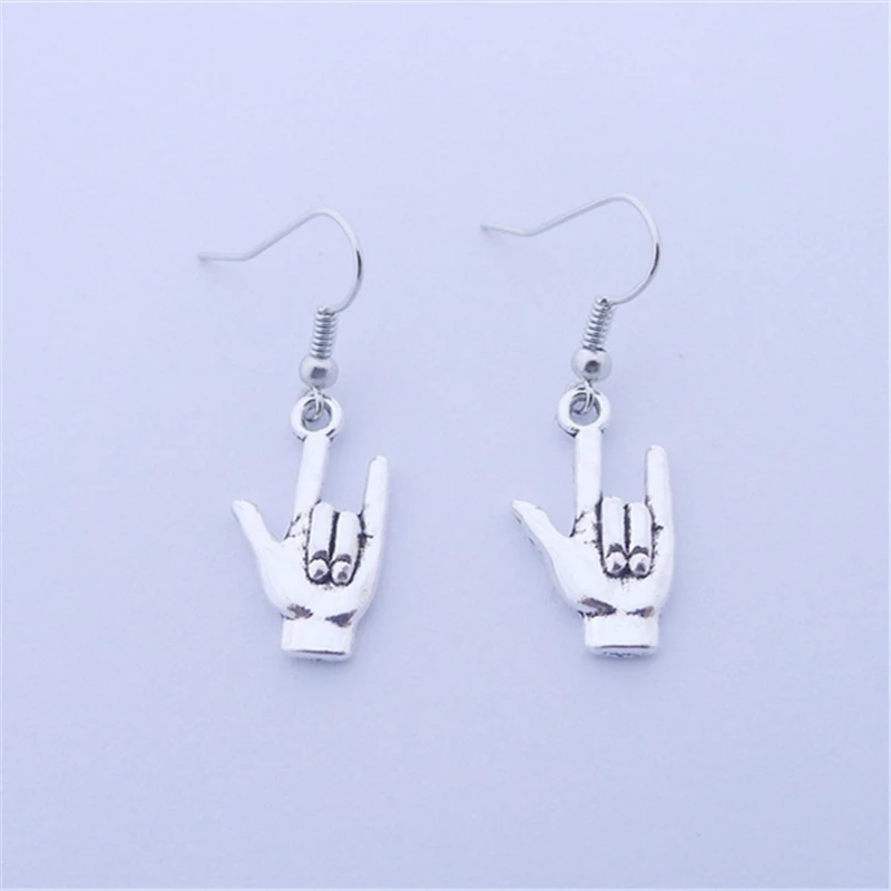 

I Love You Earrings | Sign Language Love Earrings | I Love You Gift | Beaded I Love You Earrings