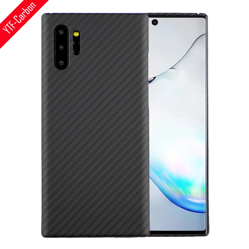YTF-carbon Real carbon fiber phone case for Samsung Galaxy note 10 note 10 plus case aramid fiber Phone cover light thin shell