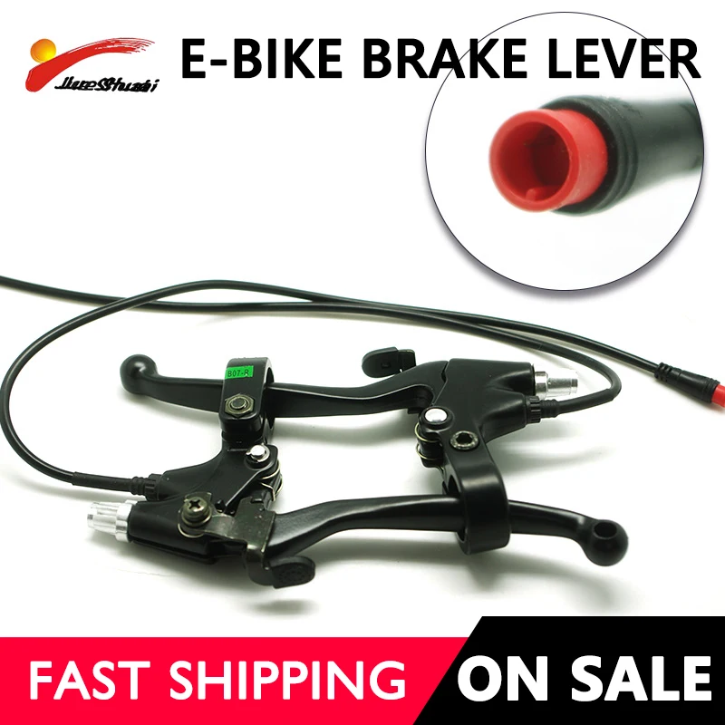 1PairElectricBikeBrakeLeverforEscooterebikeCutOffPower