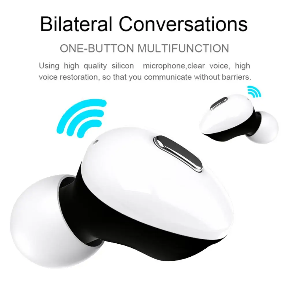T2 Мини Беспроводная стерео гарнитура Bluetooth 5,0 CV6.0 наушники-вкладыши с шумоподавлением спортивные наушники с зарядным устройством
