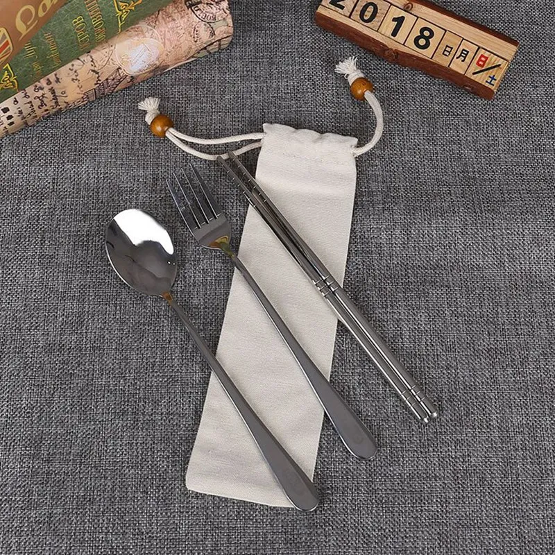 100pcs Carrying Case Reusable Drawstring Cutlery Bag Travel Pouch for Metal Glass Silicone Straws Knife Fork Spoon NO124