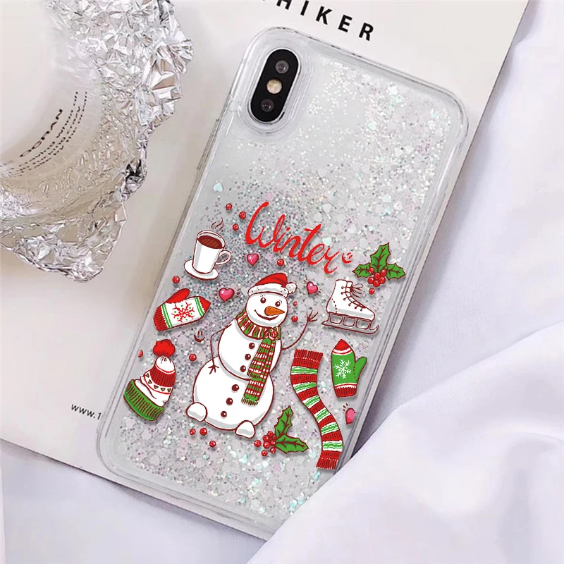 Чехол из ТПУ с блестящим рождественским оленем для Xiao mi Red mi Note K20 7 6 5 Pro Plus mi A1 5X A2 6X8 Lite SE 9 9T F1 mi x 2s чехол s