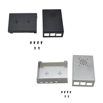 

1Set Aluminum Alloy Case Silver/Black Metal Enclosure Cover for Raspberry Pi 4B E65A