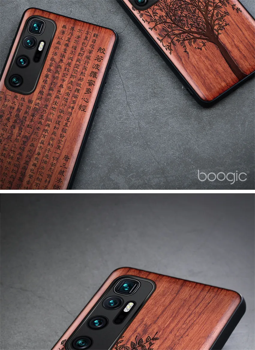 Carved Wood Case For Xiaomi mi 10 Ultra Shockproof Case TPU Bumper Cover For Xiaomi mi 10 Ultra Case Wood Shell Mi 10 Ultra (4)