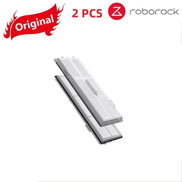 Original Roborock S7 Parts of Washable Filter Main Brush Mop Cloth Side Brush Dust Bag Bracket Robot Vacuum Cleaner Accessories Filter X2