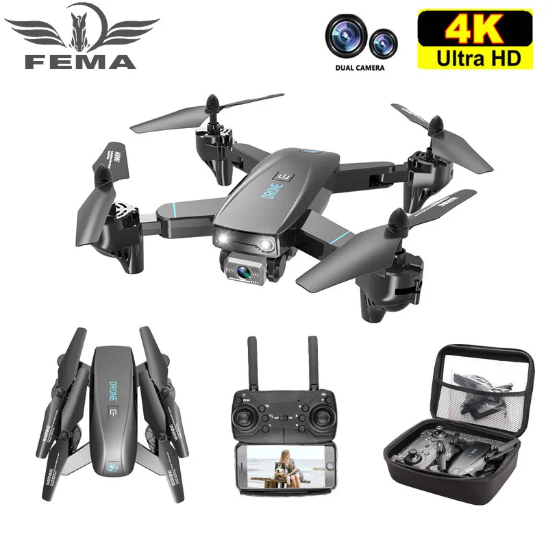 FEMA S173 мини Дрон с камерой 4K HD Профессиональный широкоугольный селфи WIFI FPV VS RC