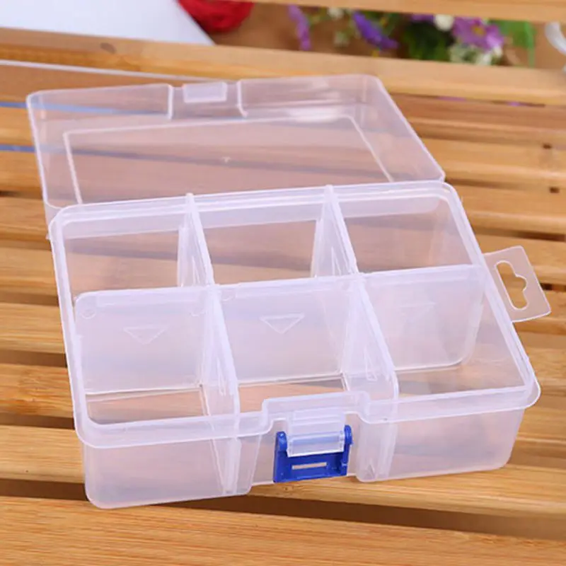 

Adjustable Finishing Large Plastic Storage Box Compartment Firm Desktop Accessories Parts Containers Q1