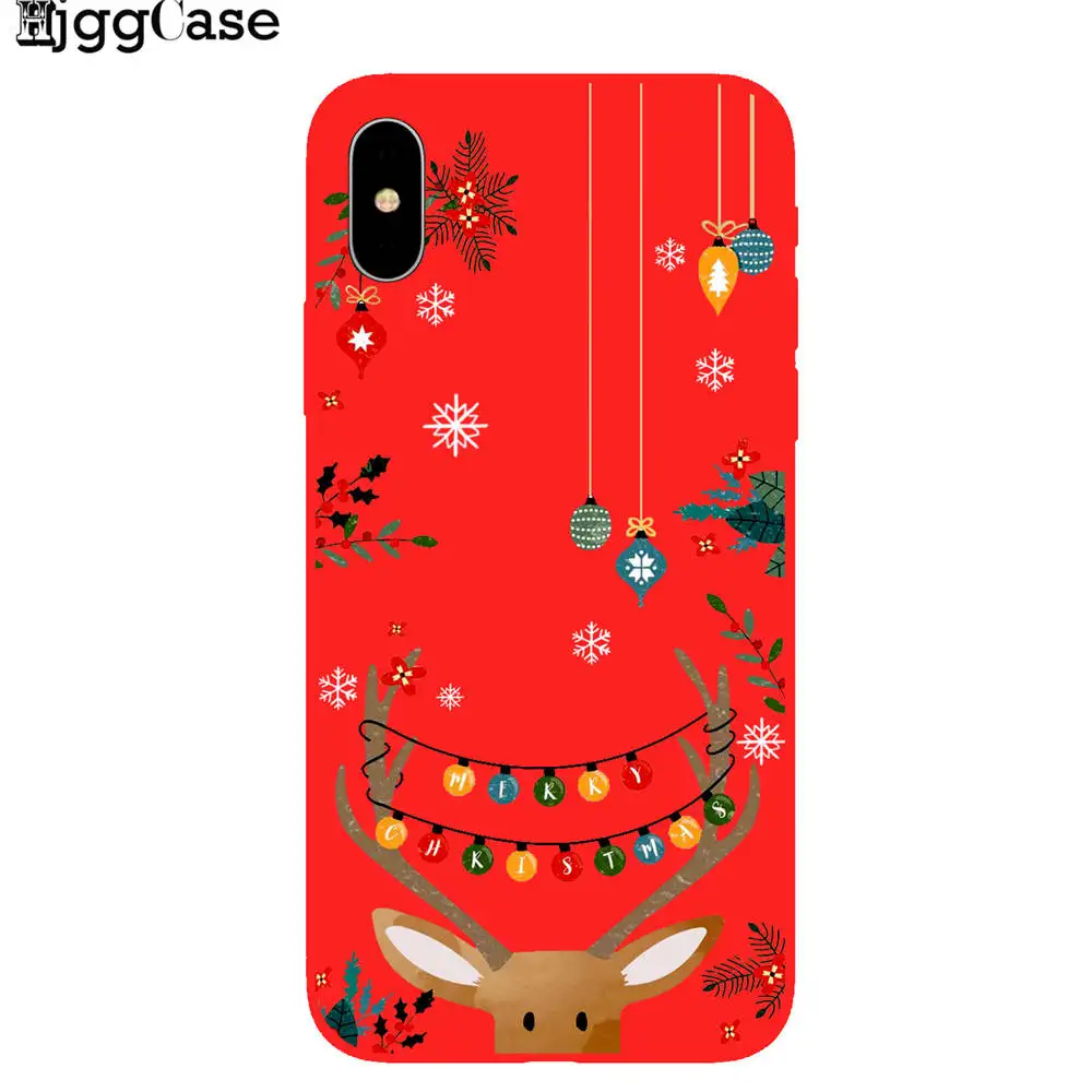 Мультяшный веселый рождественский чехол для iPhone 7 8 6 6S Plus 5s SE чехол для телефона Санта Клаус для крышки 11 Pro XR X Xs Max силиконовый чехол - Цвет: A4417
