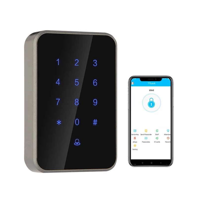 

Smart Password Lock IC Card Lock APP Control Anti-Theft Wide Use for Home and Office Security Excluding the Gateway