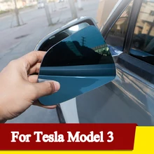 Lusterko wsteczne podgrzewane lusterko niebieskie szkło do modelu Tesla 3 akcesoria samochodowe lusterko lewe prawe tanie tanio CN (pochodzenie) Lustro i pokrowce