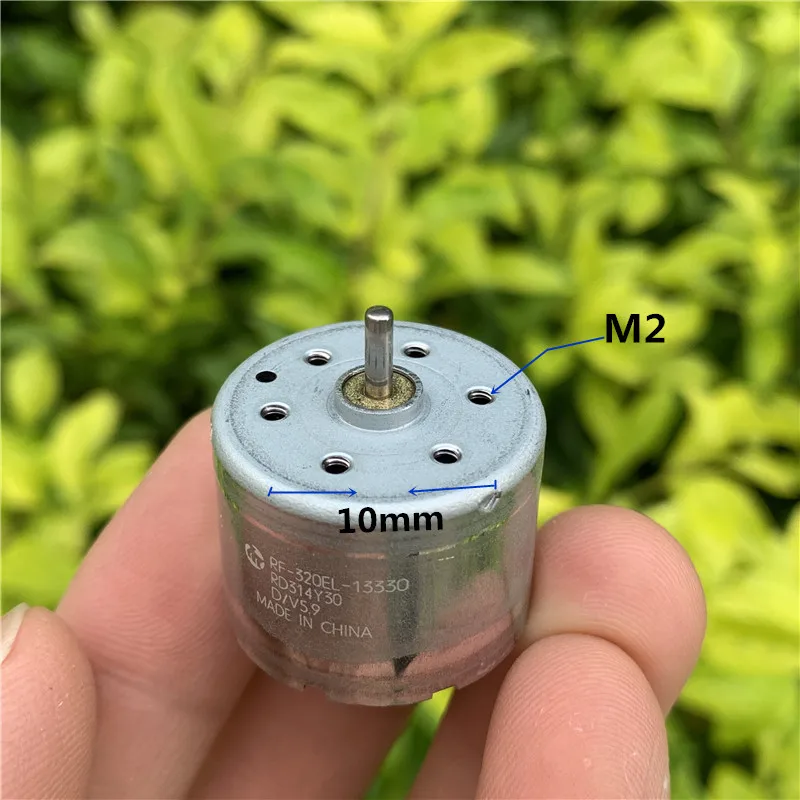 Mabuchi RF-320RF-320EL Round Mini Motor Metal Brush DC 1.5V-7.4V 6700rpm Silent Solar DIY Small Electronic Accessories | Обустройство
