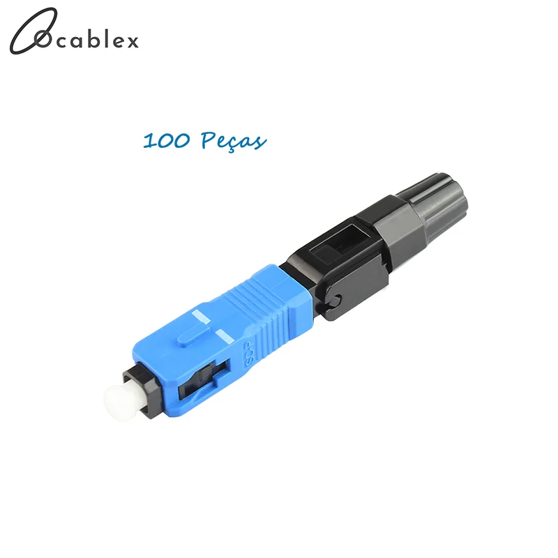 200 шт. 0.3dB SC UPC волоконно оптический Быстрый Соединитель 100 быстрый соединитель blue
