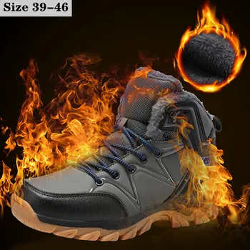 

Winter Tactical Military Boots Men Genuine Leather Army Hunting Fur Ankle Boots Outdoor Fashion Work Casual Shoes Men Sneakers