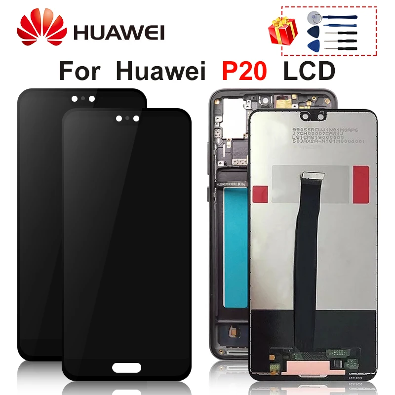 5 8 &quotдля HUAWEI P20 дисплей EML L29 L22 L09 ЖК сенсорный экран дигитайзер в сборе с рамкой