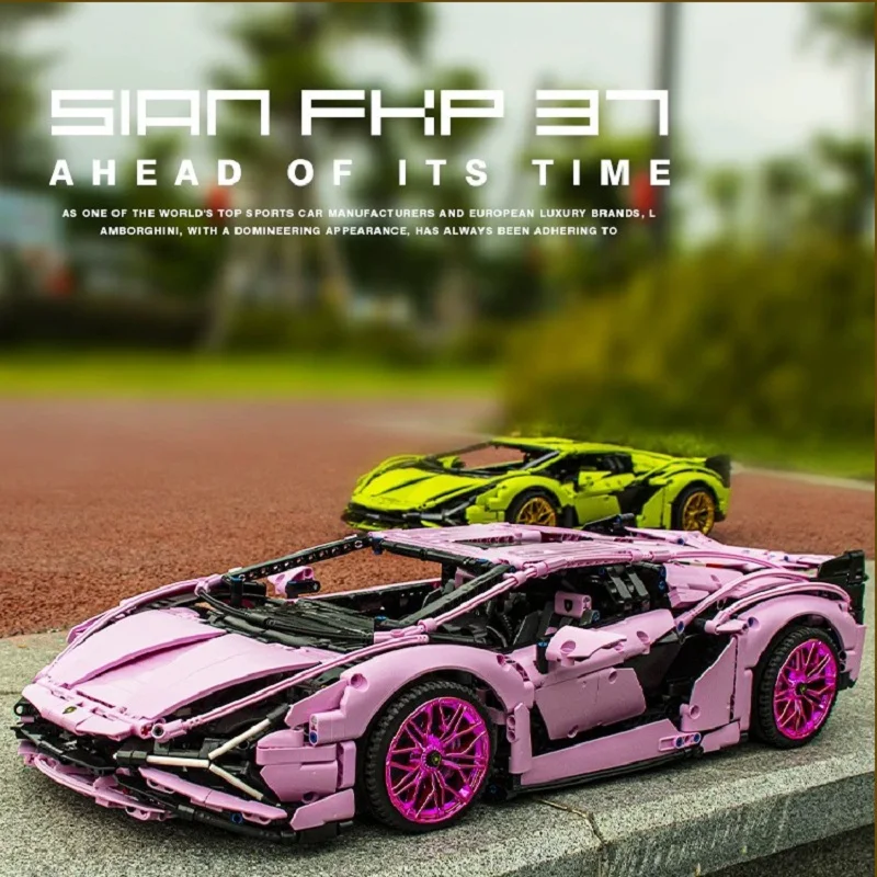 Technic Lamborghinis RC автомобиль SIAN FKP37 модель родстера Kit 81996 совместимый с 42115