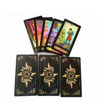 

2020 New 1 Set 78 Cards Tarot Deck Set Future Telling English Version Card Board Games Accessories for Adults