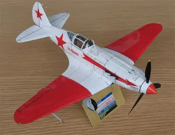 

MiG-3 Soviet Night Fighter Paper Crafts Manual DIY Military Gift 3D Paper Model Battle Fighter Airplane Model for Children 1:32
