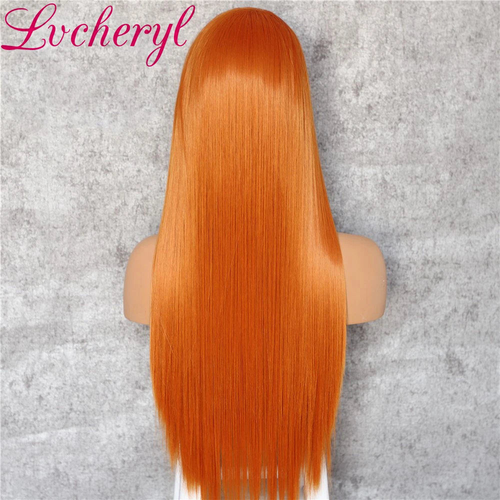 Lvcheryl 13x6 синтетический Синтетические волосы на кружеве парики 613# Цвет часть с натуральных волос термостойкие Futura парики из натуральных волос, одежда на каждый день