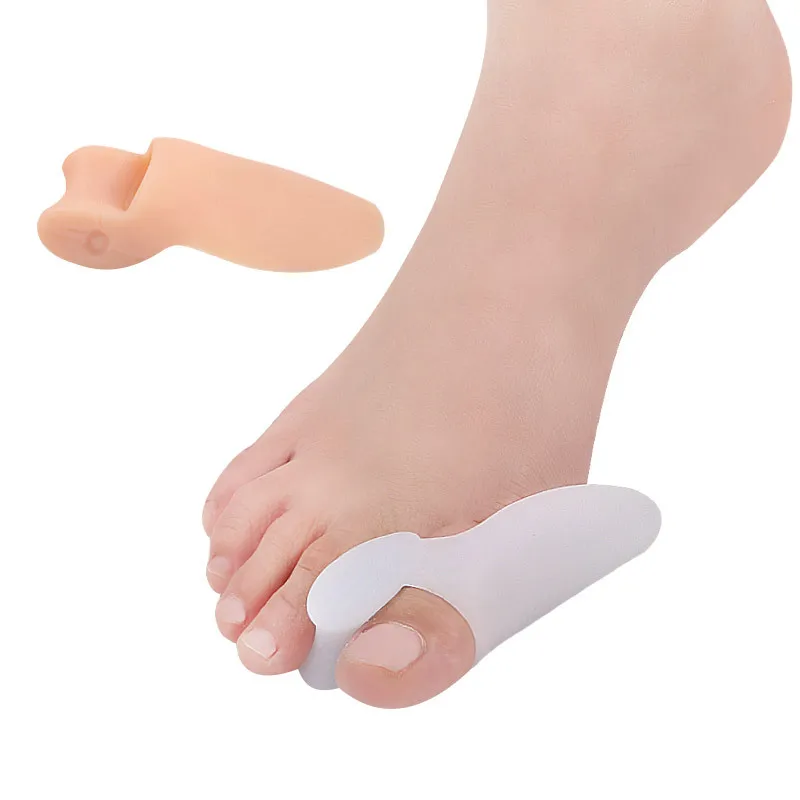 1/2 Pair Silicone Toe Separator Bunion Corrector Foot Straightener Orthopedic Hallux Valgus Correction Feet Care Pedicure Tools