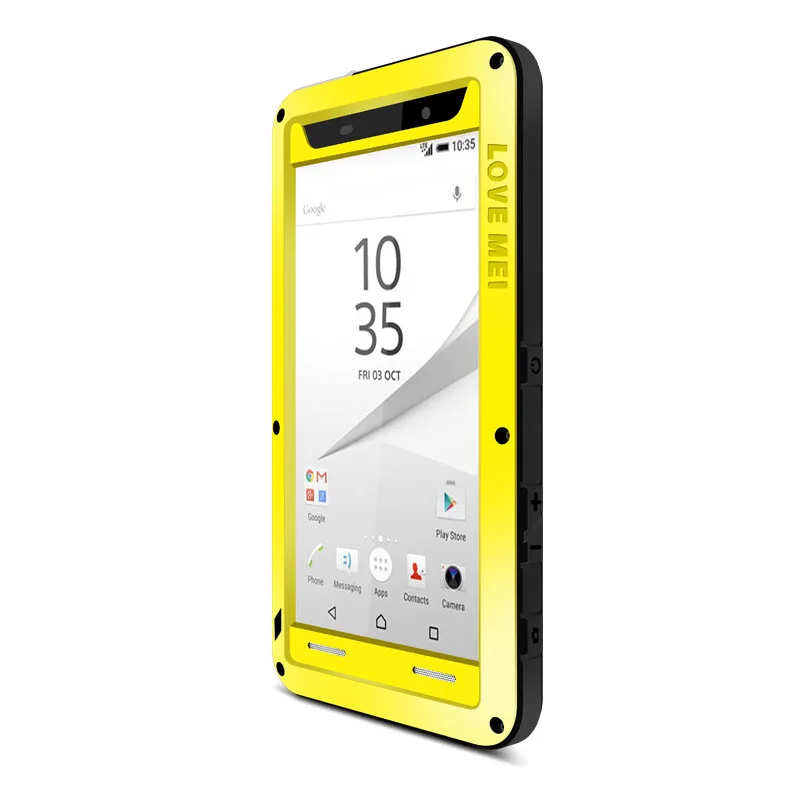 Металлический алюминиевый корпус LOVE MEI для Sony Xperia Z5 Compact/Z5 Mini Armor противоударный водонепроницаемый чехол для Sony Xperia Z5 Compact