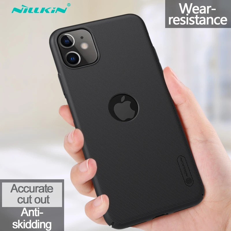 Nillkin матовый чехол для iPhone 11 PC жесткий чехол ультра тонкий чехол для мобильного телефона для Apple iPhone 11 - Цвет: Черный