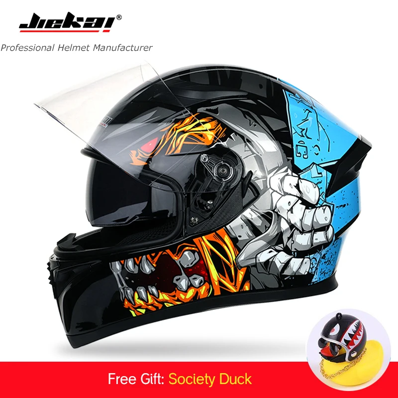 

Full Face Motorcycle Helmet 2 Windshield Quick Release Lens Helmet Safe Helmet Casco Casque Motorbike Racing Helmet DOT Approved