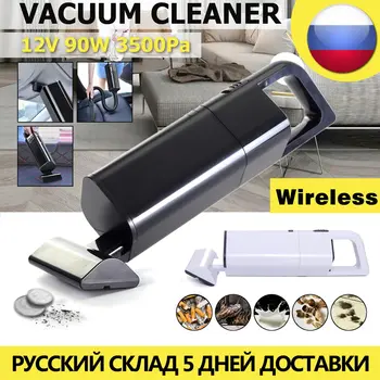 

Car Vacuum Cleaner 12V 90w 3500pa Cordless High Suction Wireless Usb Portable Handheld Cleaner Wet and Dry Dual Use Rechargeable