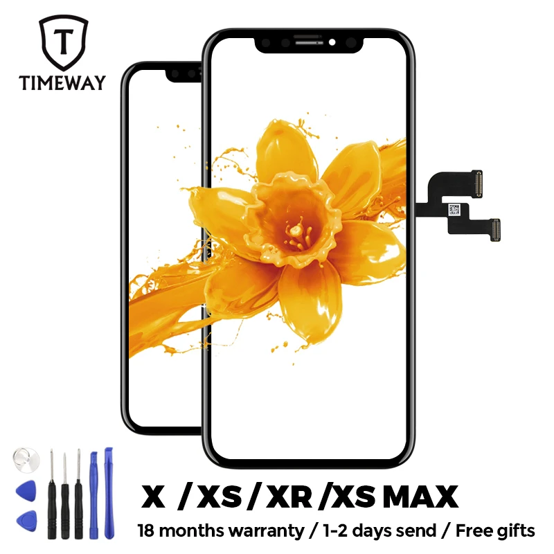 

For iphone X XS Max XR LCD Display For Tianma OLED OEM Mobile Phone Screen Digitizer For iphone X LCD Assembly Black with Gift