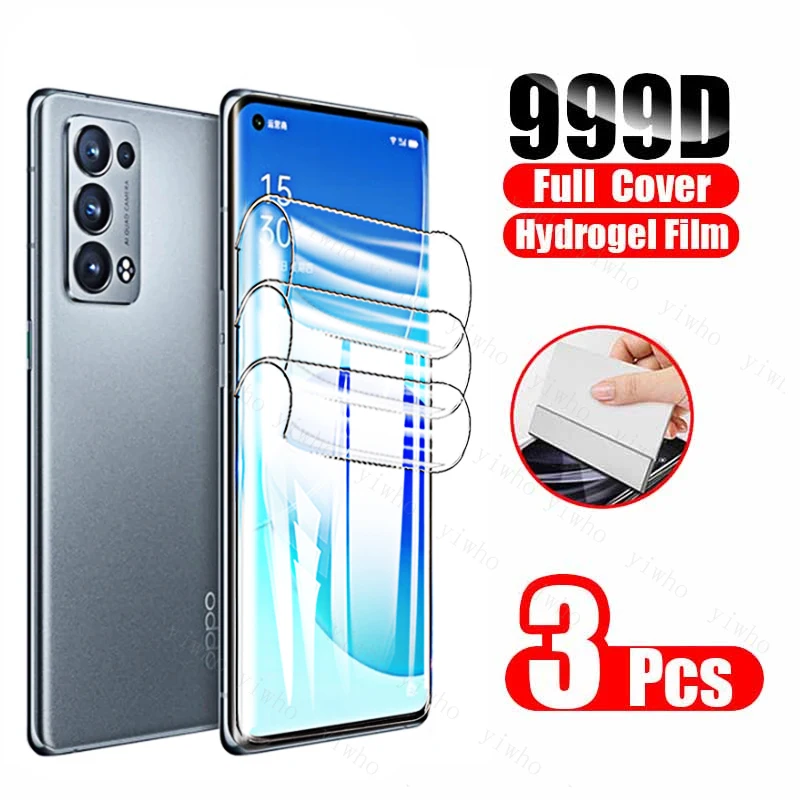 phone glass protector Hydrogel Film for Oppo Reno6 Pro Plus 5G Z Reno 6 Pro Z 6Z 6Pro Plus Films Screen Protector Protective Safety Film Not Glass best screen guard for mobile Screen Protectors