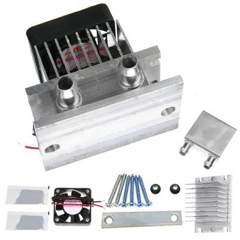 

DC 12V Cooling Fan Thermoelectric Peltier Refrigeration Cooling Fan System Heatsink Kit Set Semiconductor Cooling Fan