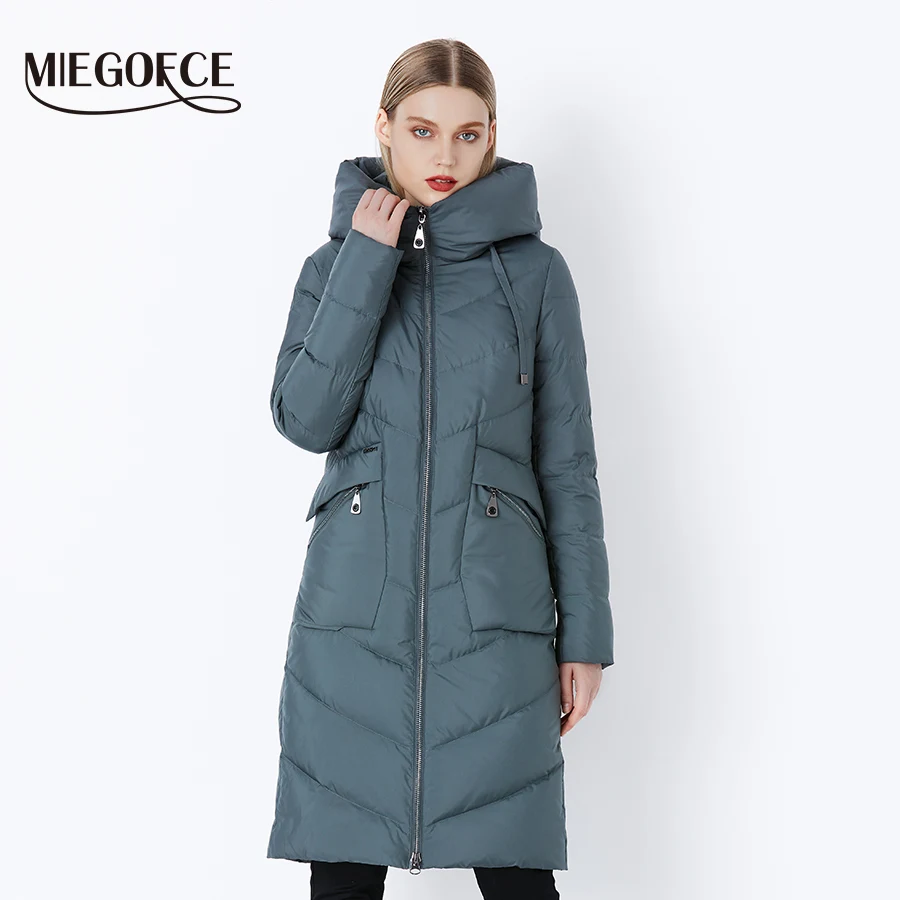 Meilleur MIEGOFCE 2019 nouveau Long hiver veste femme manteau épaississement coupe vent femmes Parkas mode femmes Bio doudoune Parkas