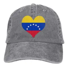 Love Venezuela Регулируемая хлопковая Джинсовая Шляпа для папы ковбойская шляпа