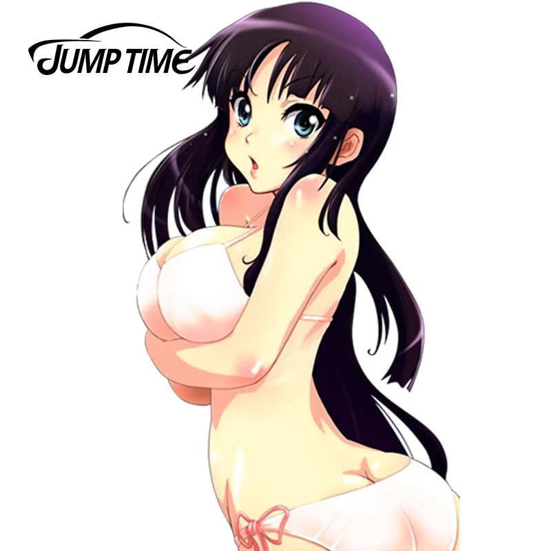 JumpTime 13 см x 7 9 милая девушка автомобиля Стикеры K-ON! Akiyama Mio аниме виниловая Оболочка
