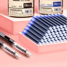 50 шт. перьевая ручка чернильные картриджи Sac заправка каллиграфии канцелярские принадлежности Школьные офисные принадлежности 4 цвета